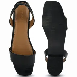 Allen Solly Women's Black Sling Back Sandals image 3
