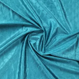 Romee Blue Polyester Geometric Curtains and Sheers image 3