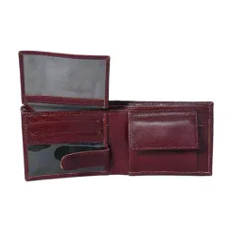 Celtic Burgundy Leather Bi-Fold Wallet image 4