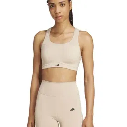 ADIDAS Beige Plain Sports Bra-picture-19
