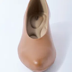 LUNA BLU by Westside Tan Solid Pump Shoes image 3