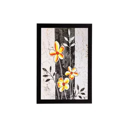 eCraftIndia Multicoloured Floral Satin Matt UV Framed Wall Art-picture-28
