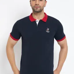Duke Navy Slim Fit Polo T-Shirt-picture-37