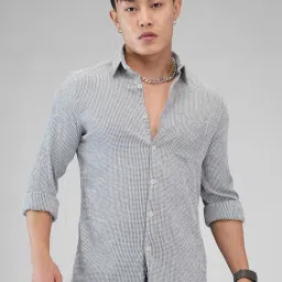 Vastrado Olive Relaxed Fit Checks Shirt-picture-12