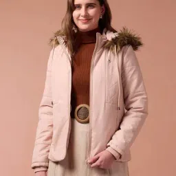 U.S. Polo Assn. Pink Plain Puffer Jacket image 3