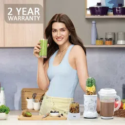 Wonderchef 400 W 22000 RPM White Nutri-Blend Mixer (63152297) image 2