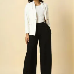 Allen Solly Black Regular Fit Trousers image 4