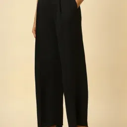 Allen Solly Black Regular Fit Trousers image 3