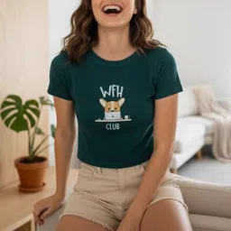 DressBerry Graphic Printed Round Neck Cotton Slim Fit T-shirt-picture-15