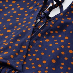 Roadster Polka Dot Print A-Line Dress image 3