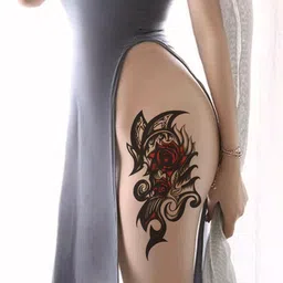 the canvas arts The Canvas Arts3D Waterproof Temporary Thighs Tattoo for Men and Women, 21 x 15 cm image 1