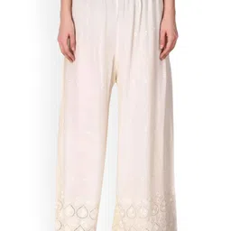 SRISARAS Women Embroidered Regular Fit Trousers-image-25
