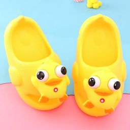 Oh! Pair Slip On Clogs with Penguin  Applique - Yellow-picture-2