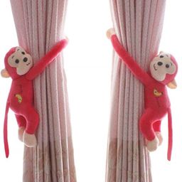Tickles 2 Pcs Monkey Soft Stuffed Plush Animal Hanging Toy For Kids Boys & Girls Home Decoration (Size: 30 cm Color: Red)-picture-7