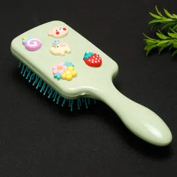 Stol'n Rectangle Shaped embillished Hair Brush - Green-picture-14