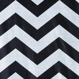 Home Sizzler Grey & Black Set of 2 Geometric Long Door Curtain image 3