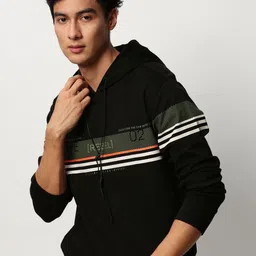 SHOWOFFFF Men Printed Hooded Sweatshirt-picture-14