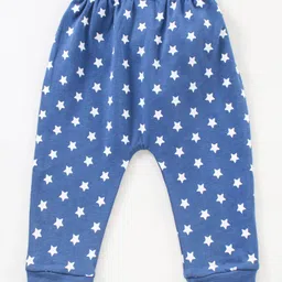 Babyhug Full Length Diaper Leggings Multi Print Pack Of 3 - Blue Red image 3