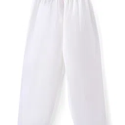 Babyhug Cotton Full Sleeves Kurta & Pyjama Set with Triangle Print- Green image 4