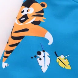 Babyhug Swimming Trunks Tiger Print - Blue image 5