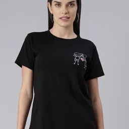 BRATMA Women Graphic Printed T-shirt-image-53