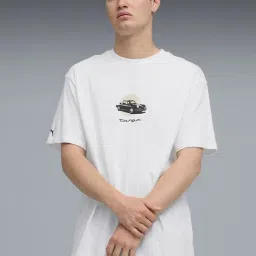 Puma White Porsche Legacy Targa Printed Regular Fit T-Shirt-picture-39