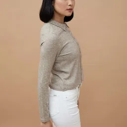 Code by Lifestyle Beige Regular Fit Shirt image 3