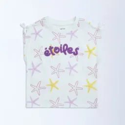 HOP Kids by Westside White Text Design Cotton Top-image-25