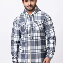 GEE 5 Men Checked Woollen Tailored Jacket-picture-6
