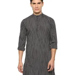 Van Heusen Grey Slim Fit Striped Cotton Shirt-picture-17