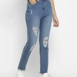 FOREVER 21 WOMEN HIGH WAIST SKINNY FIT REGULAR LENGTH JEANS-picture-12