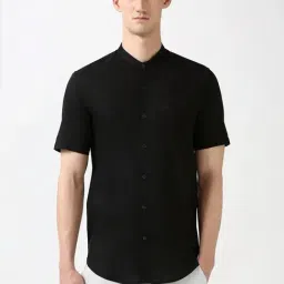 Peter England Black Slim Fit Shirt-picture-39