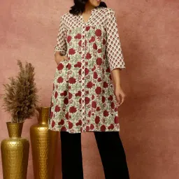 Jaipur Kurti White Printed A Line Kurta-picture-39