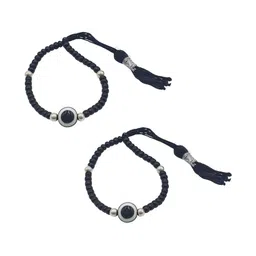 Sahiba Gems Silver-Plated Silver Artificial Stones Bracelet-picture-7