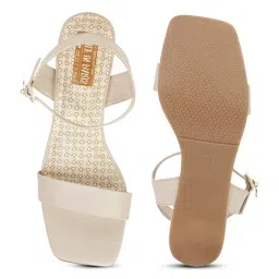 Bata Women's Beige Ankle Strap Sandals image 3