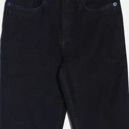 Allen Solly  Navy Cotton Regular fit Solid Jeans image 3
