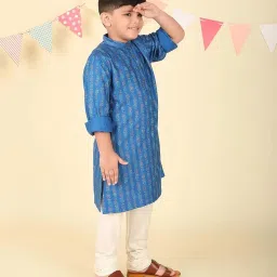 Fabindia Boys Navy Kurta image 3