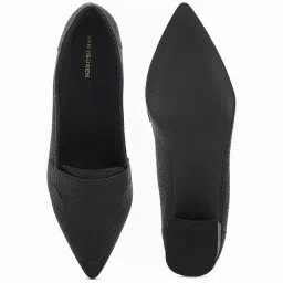 Van Heusen Women's Black Casual Loafers image 3