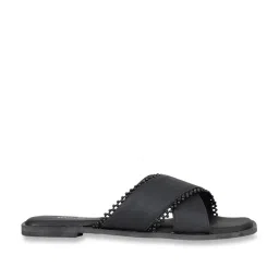 Inc.5 Women's Black Cross Strap Sandals image 3