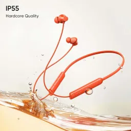 realme Buds Wireless 5 Lite in Ear BT Neckband with 35Hrs Playback & IP55 (Haze Blue) image 3