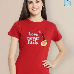 Metronaut Women Typography 2 Printed T-shirt-image-73