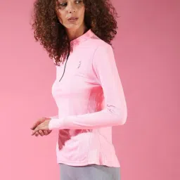 Campus Sutra Pink Regular Fit T Shirt image 3
