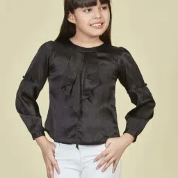 Peppermint Kids Black Blended Straight Fit 1 Top-image-61