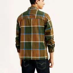 Levi's Brown Cotton Relaxed Fit Checks Shirt image 2