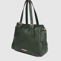 Caprese Green Solid Shoulder Bag image 3