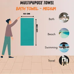 LIBERTY TOWELS Maroon & Red 1 380 GSM Bath Towel image 5