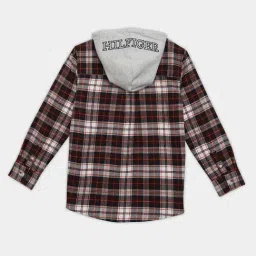 Tommy Hilfiger Kids Multicoloured Cotton Relaxed Fit Checks Shirt image 2