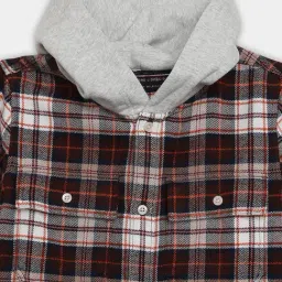 Tommy Hilfiger Kids Multicoloured Cotton Relaxed Fit Checks Shirt image 4