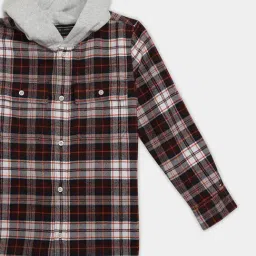 Tommy Hilfiger Kids Multicoloured Cotton Relaxed Fit Checks Shirt image 3