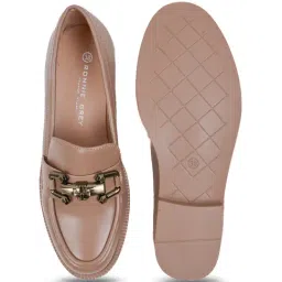 Ronnie Grey Women's Khaki Casual Loafers image 4